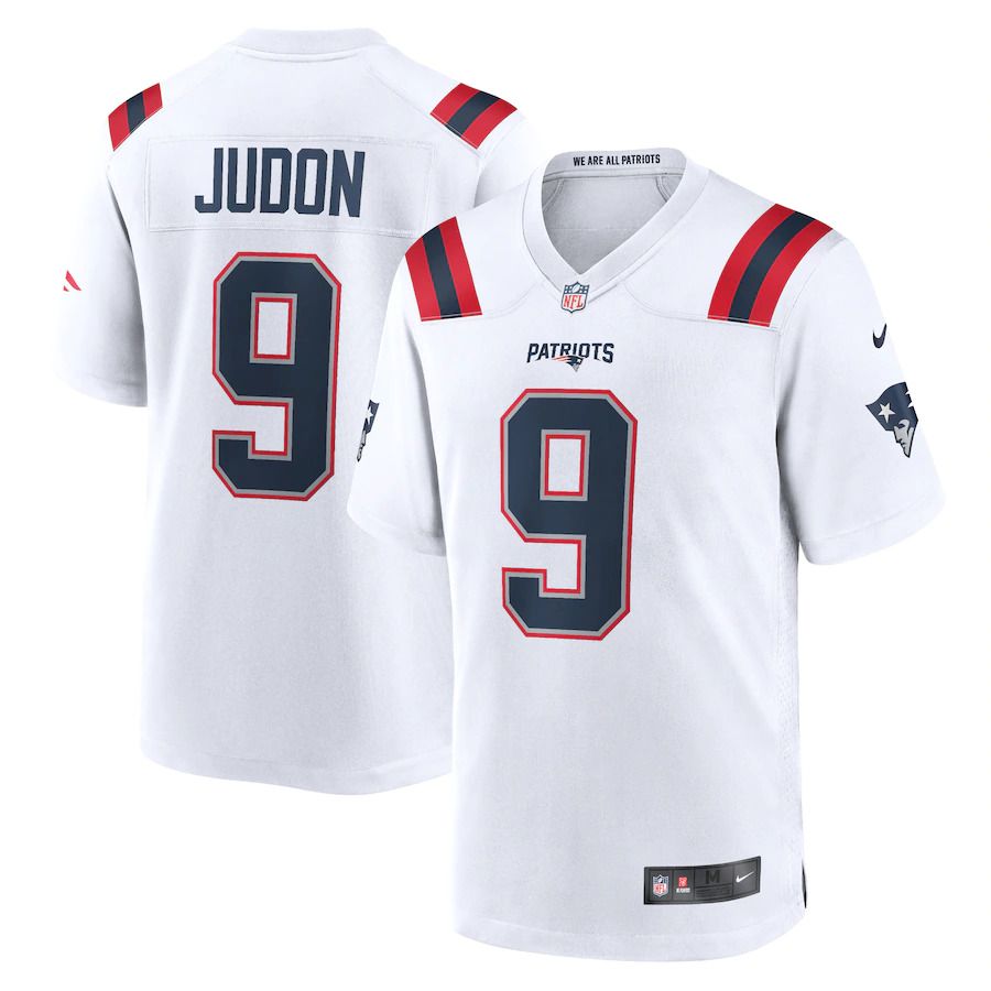 Men New England Patriots 9 Matthew Judon Nike White Game NFL Jersey